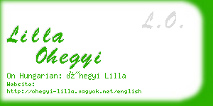 lilla ohegyi business card